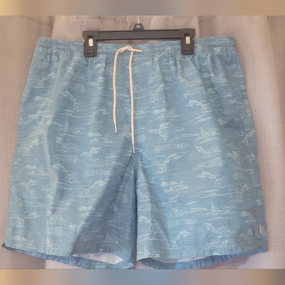 Quiksilver Light Blue Patterned Swim Shorts